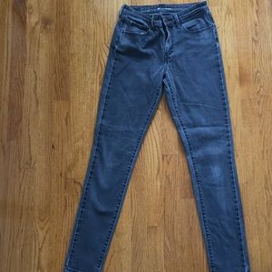 Levi’s High Rise Skinny grey black sz 27 Jeans